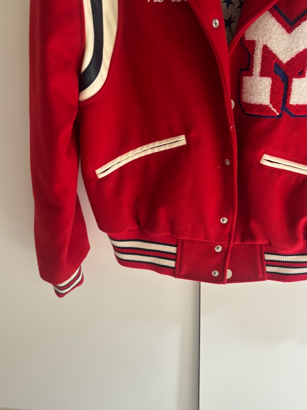 MOTHER The Team Spirit Wool Blend Jacket in Sidelines NWT Small - Picture 6 of 8